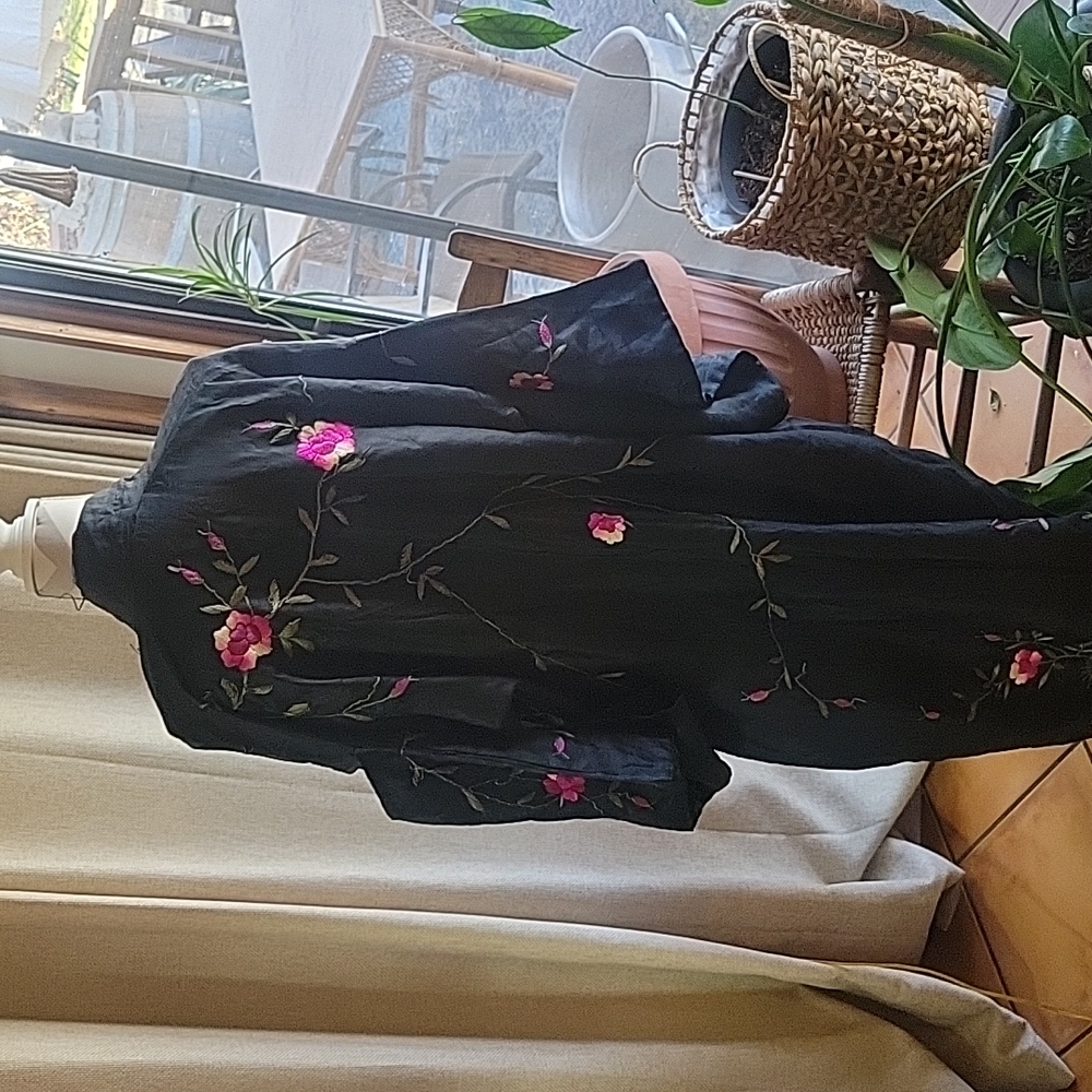 Handmade Kimono Hand embroidery on front back and sleeves Coachella 2026 - Picture 5 of 7